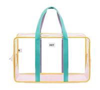 Aqua-Resistant Poolside Tote - Spacious Waterproof Carryall with Secure Closure | Lightweight Mesh Organizer for Towels, flep Flops, Sunscreen, Sunglasses, Sand Toys, Bath Accessories, Fitness Center