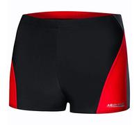 Aqua Speed Alex Costume da Bagno Corto Elastico para Uomo | Calzoncini da Bagno | UV-Protection | 09. / 136 / Nero Grigio Rosso | Taglia: L