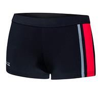 Aqua Speed Amos Costume da Bagno Corto Elastico para Uomo | Calzoncini da Bagno | UV-Protection | 08. / 13 / Nero Rosso Grigio | Taglia: XXXL