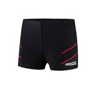 Aqua Speed Andy Pantaloni da Nuoto | Moderni Protezione UV | Resistente ai Raggi UV | Resistente al Cloro |08. Nero/Rosso | Taglia: 128 cm