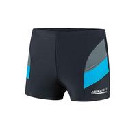 Aqua Speed Andy Pantaloni da Nuoto | Moderni Protezione UV | Resistente ai Raggi UV | Resistente al Cloro |06. Grigio/Blu | Taglia: 152 cm