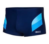 Aqua Speed Aron Costume da Bagno Corto Elastico para Uomo | Calzoncini da Bagno | UV-Protection | 03. Blu/Azzurro/Blu | Taglia: M