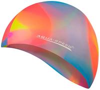 Aqua Speed Bunt Cuffia di Bagno + Piccolo Asciugamano in Microfibra | Colorato | Silicone | Cappellino di Nuoto | 06. colorato / 86
