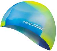 Aqua Speed Bunt Cuffia di Bagno + Piccolo Asciugamano in Microfibra | Colorato | Silicone | Cappellino di Nuoto | 14. colorato / 41
