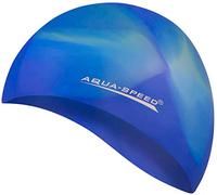 Aqua Speed Bunt Cuffia di Bagno + Piccolo Asciugamano in Microfibra | Colorato | Silicone | Cappellino di Nuoto | 21. colorato / 57