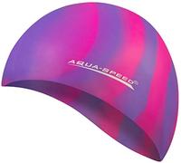 Aqua Speed Bunt Cuffia di Bagno + Piccolo Asciugamano in Microfibra | Colorato | Silicone | Cappellino di Nuoto | 10. colorato / 62