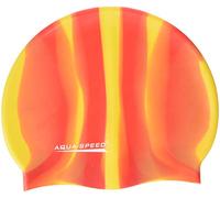 Aqua-Speed Bunt Silicone S Multicolore, Cuffia da Nuoto Uomo, Arancione/Giallo, Taglia Unica