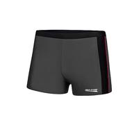 Aqua Speed Jason Costume da Bagno Corto Elastico para Uomo | Calzoncini da Bagno | UV-Protection | 18 Grigio - Nero - Rosso Tubazioni | Taglia: M