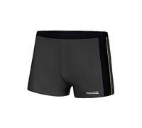 Aqua Speed Jason Costume da Bagno Corto Elastico para Uomo | Calzoncini da Bagno | UV-Protection | 18 Grigio - Nero - Verde Tubazioni | Taglia: L