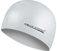 Aqua Speed Mega Swim cap | Cuffia da Bagno | Nuoto | Triathlon | Balneazione | Silicone | Mega/Grigio Chiaro
