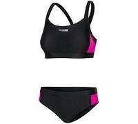 Aqua Speed Naomi Ladies Tankini | Due Pezzi | Tessuto Vita | Resistente al Cloro e Crema Solare/Olio | 18. Nero - Rosa | Taglia: 42