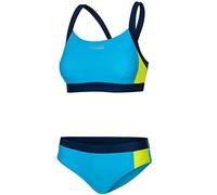 Aqua Speed Naomi Ladies Tankini | Due Pezzi | Tessuto Vita | Resistente al Cloro e Crema Solare/Olio | 19. Azzurro - Giallo | Taglia: 42