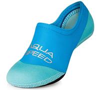 Aqua Speed Neo Socks per i Bambini | Calzini in Neoprene | Suola Antiscivolo | Elastic | Facile | Blu - Azzurro | Taglia: 24/25