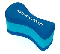 Aqua Speed Pull Buoy Pull Buoy Aiuto al galleggiamento | Design Curvo | 3 Strati | Nuoto Formazione | Schiuma Eva | Blu-Luce Blu