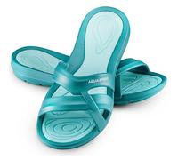Aqua Speed Set ciabatte da bagno + asciugamano in microfibra da donna | sandali da doccia per donne e ragazze | sandali da sauna | ciabatte da bagno