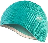 Aqua Speed Swim cap | Cuffia da Bagno | Sport | Allenamento | Nuoto | Capelli Lunghi | Lattice | Tic-Tac bombastico | Bombastico/Verde /04
