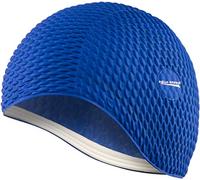 Aqua Speed Swim cap | Cuffia da Bagno | Sport | Allenamento | Nuoto | Capelli Lunghi | Lattice | Tic-Tac bombastico | Bombastico/Blu Medio /10