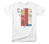 Aqua Teen Hunger Force Group Tiles 3 T-Shirt Uomo Bianco Cotone 100%