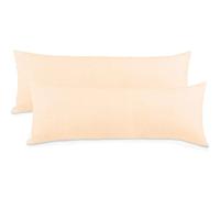 aqua-textil Classic Line Federa Set da 2 Cerniera Cotone 40 x 120 cm Écru