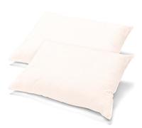 aqua-textil Classic Line - Set di 2 federe per cuscino, 40 x 70 cm, in cotone, con cerniera, in jersey