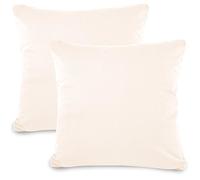 aqua-textil Classic Line - Set di 2 pezzi, 60 x 60 cm, in cotone, con cerniera, in jersey