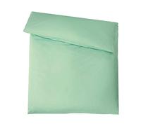 aqua-textil Luxury set di lenzuola da abbinare 200 x 200 cm copripiumino menta marchio YKK cerniera Mako cotone Satin