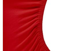 aqua-textil Royal Lenzuolo Elasticizzato Letto Contenitore Circolare Letto ad Acqua Cotone Elastan Ø ca. 245 cm Rosso Rubino