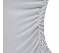 aqua-textil Royal Lenzuolo Elasticizzato Letto Contenitore Circolare Letto ad Acqua Cotone Elastan Ø ca. 245 cm Grigio Argento