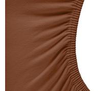aqua-textil Royal Lenzuolo Elasticizzato Letto Contenitore Circolare Letto ad Acqua Cotone Elastan Ø ca. 245 cm Marrone Cioccolato
