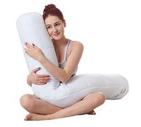 aqua-textil Soft Touch Cuscino a Rullo per Dormire lateralmente Cerniera Microfibra Ø20 x 145 cm
