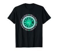 Aqua Time Is Money Light Teal Aqua Maglietta