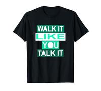 Aqua Walk/Talk IT Light Teal Aqua Graphic Maglietta