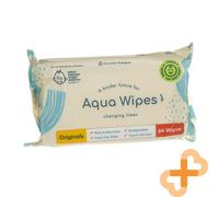 Aqua Wipes Bagnato Monouso Bagnato Salviette per Bebè 64 Pz. Plastica Senza