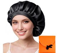 AquaAria Berretto da Notte in Seta 22 Momme 100% Seta di Gelso, Cuffia Setas Capelli Ricci, Donna Berretto Da Notte Raso, Morbido e Confortevole, per Capelli Medio-Lunghi e Lunghi