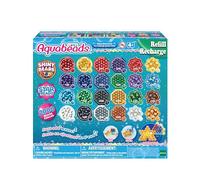 Aquabeads - Shiny Bead Pack - Ricarica Essenziale con 2000 Perline Brillanti in 24 Colori Assortiti - Modello 31995