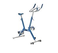 Aquabike Lanabike - Bicicletta d'acqua per piscina - Sella ergonomica - Sella ergonomica - Manubrio sportivo - Pedali antiscivolo - Impostazioni Click & Turn - Blu - Waterflex, grande, (WX-LANA-BL)