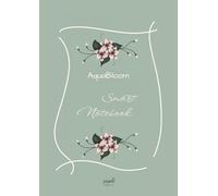 AquaBloom Smart Notebook: Quaderno a Quadretti 5 mm A4 con Indice, Pagine Numerate e Weekly Planner | Notebook Elegante per Studio e Lavoro