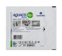 MEDICAZIONE IN HYDROFIBER E IONI ARGENTO INTESSUTA IN LYOCELL AQUACEL AG + EXTRA 10X10CM 10 PEZZI
