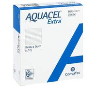 AQUACEL EXTRA MEDICAZIONE CON CARBOSSIMETILCELLULOSA SODICA 5X5 CM 10 PEZZI