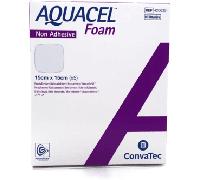 ConvaTec Medicazione Aquacel Foam N-adh Hydrofiber sterile non adesiva 15x15 cm 5 pezzi