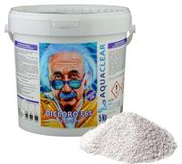 AQUACLEAR - Dicloro 56% Diidrato Granulare - Formato da 5 Kg - Cloro per Piscina Granulare ideale per sanitizzare l'acqua della tua piscina - Prodotto a scioglimento rapido con impatto minimo sul pH