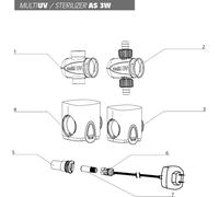 Aquael Lampada di Ricambio 3W per STERILIZZATORE UV-C - 1 pz.