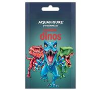 Aquafigure Dinos, Set con 3 Figurine 3D intercambiabili, Tema Dinosauri, Inserti in PET sicuri per alimenti, lavabili in lavastoviglie, Compatibili con Borracce riutilizzabili Aquafigure 330ml