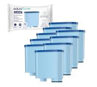 Aquafloow Filtro Acqua di Ricambio Compatibile con Philips® AquaClean® CA6903/10 & CA6903/22, Saeco® LatteGo® Serie 2200-5400 Cartuccia Anticalcare per Macchina Caffè Automatica Espresso (9x)