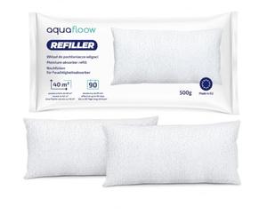 Aquafloow Sacchetti Ricarica Deumidificatore 500 g 2 Pezzi | Contro condensa muffa cattivi odori per ambienti fino a 40 m² ideale per cucina bagno ufficio auto