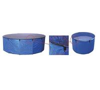 AQUAFORTE - Vasca Flexi Bowl Diametro 120 x H 60, Blu, Pieghevole con Rete di Copertura e Pratica Tasca