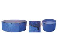 AQUAFORTE - Vasca Flexi Bowl Diametro 90 x H 60, Blu, Pieghevole con Rete di Copertura e Pratica Tasca