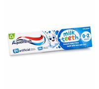 Aquafresh Dentifricio per denti da latte 0-2 anni, Dentifricio per bambini per neonati e bambini piccoli, Cura delicata per i denti da latte, 75 ml