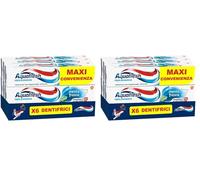 Aquafresh Tripla Protezione, Dentifricio 3 in 1 per tutta la Famiglia, Denti Forti, Gengive Sane, Alito Fresco, Sapore Menta Fresca, Maxi Pacco 6 Dentifrici x75ml - 450ml (Confezione da 2)