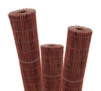 Aquagart Tappetino in vimini, 5 m x 80 cm, frangivista naturale, per giardino, balcone e terrazza, recinzione in vimini con filo di tensione I Recinzione frangivista